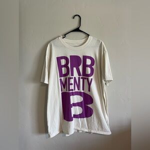 Urban Outfitters White and Purple Graphic Tee